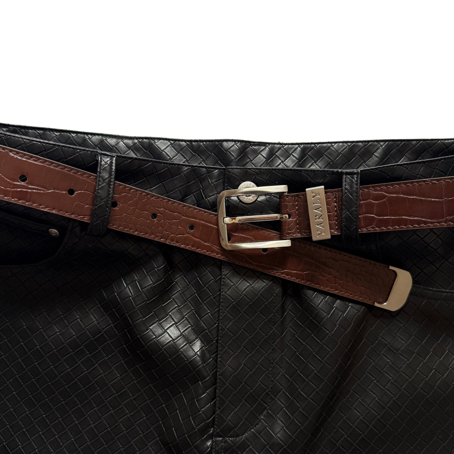 Croco Gürtel (Braun)
