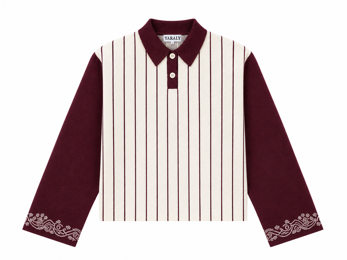 Heavy Knit Polo (Red)