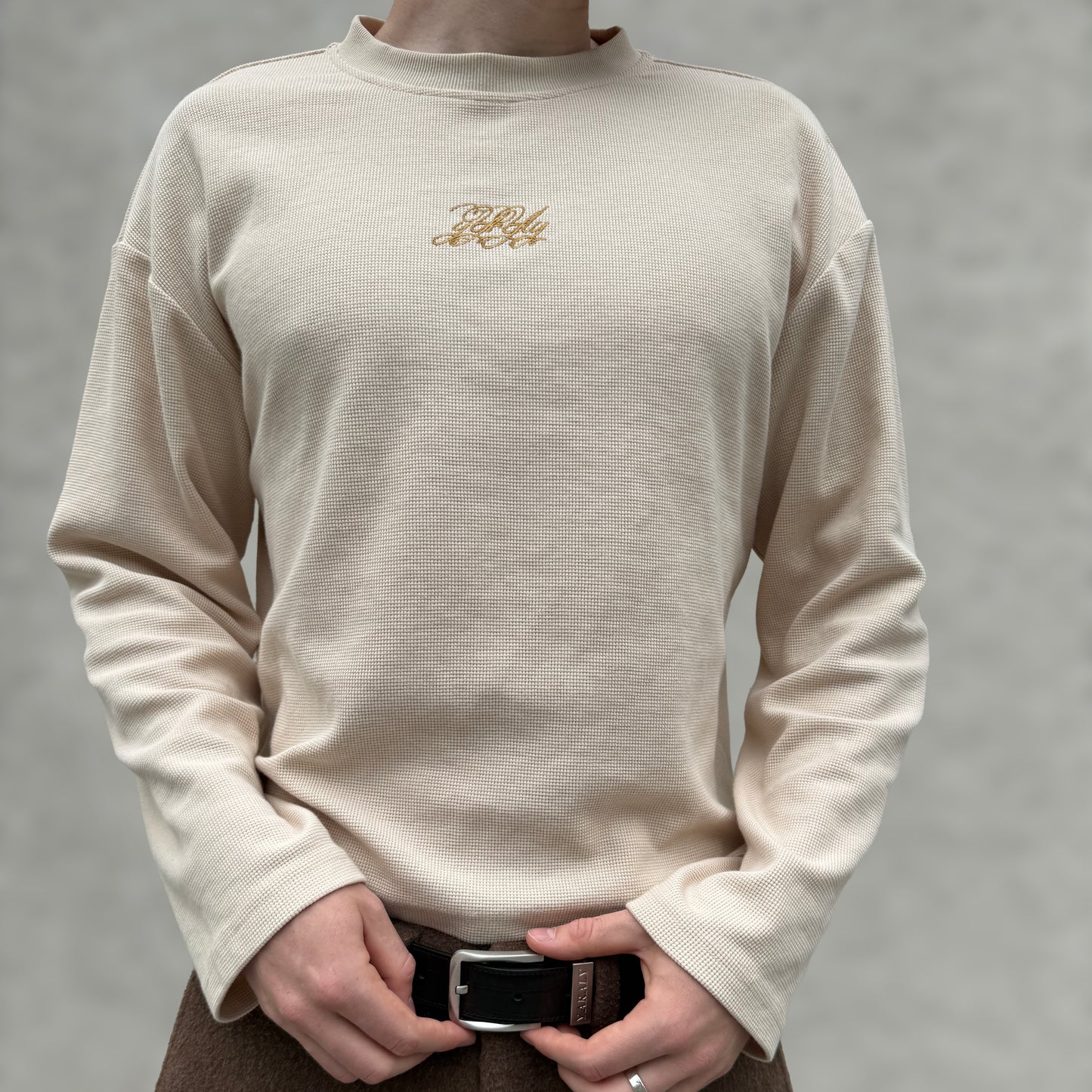 Waffle Longsleeve (Beige)