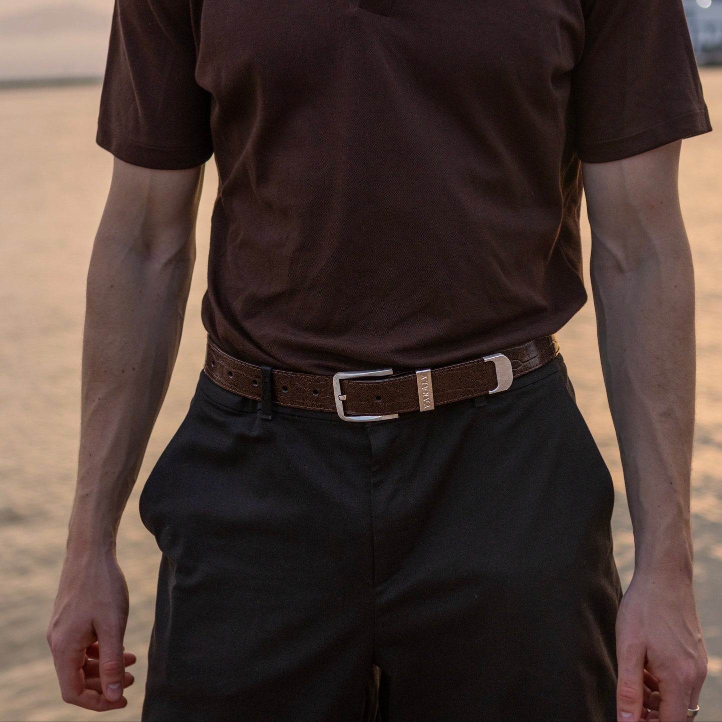 Croco Belt (Brown)