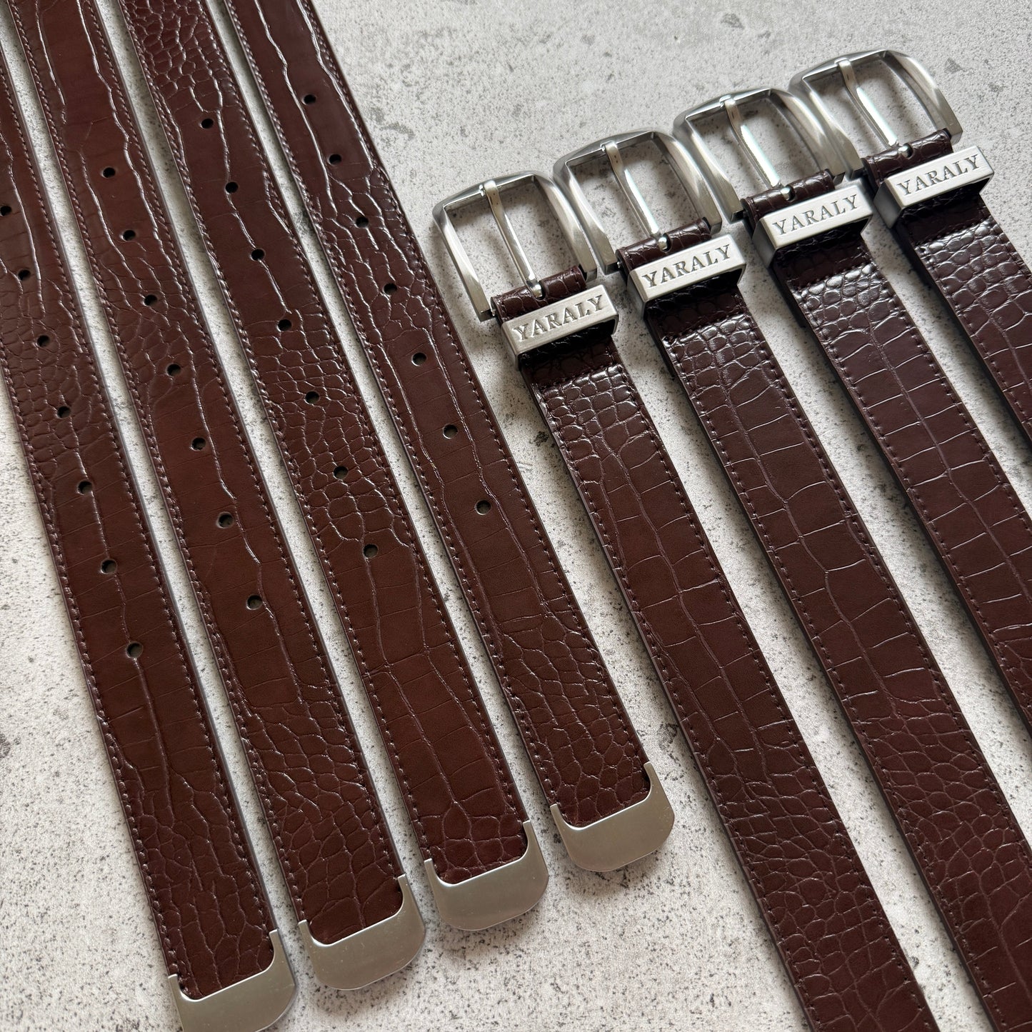 Croco Gürtel (Braun)