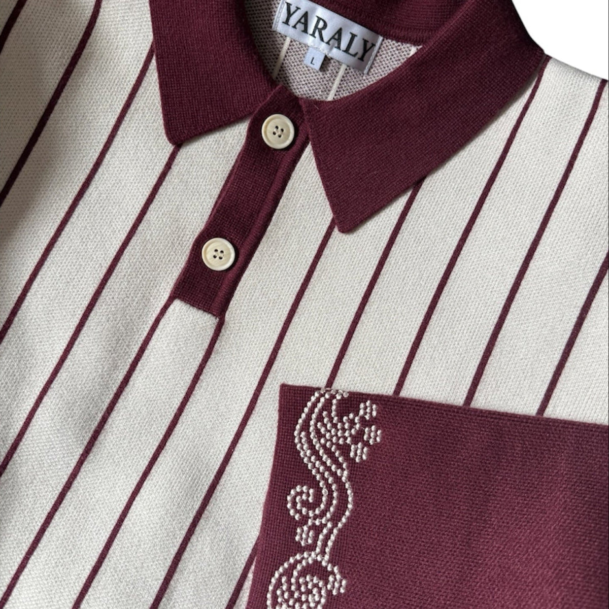 Heavy Knit Polo (Red)