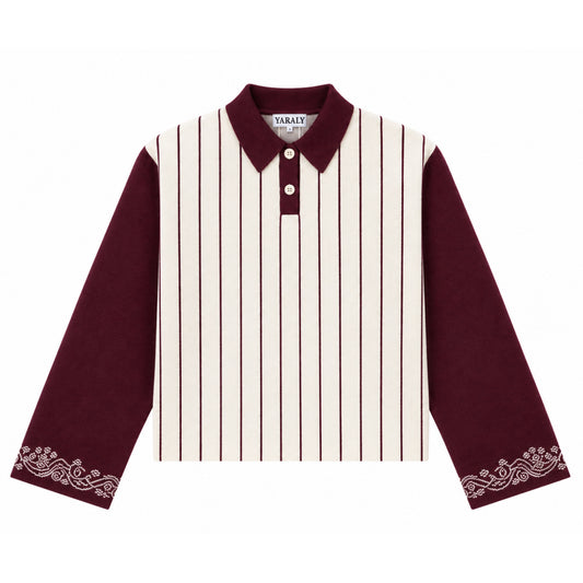 Heavy Knit Polo (Red)