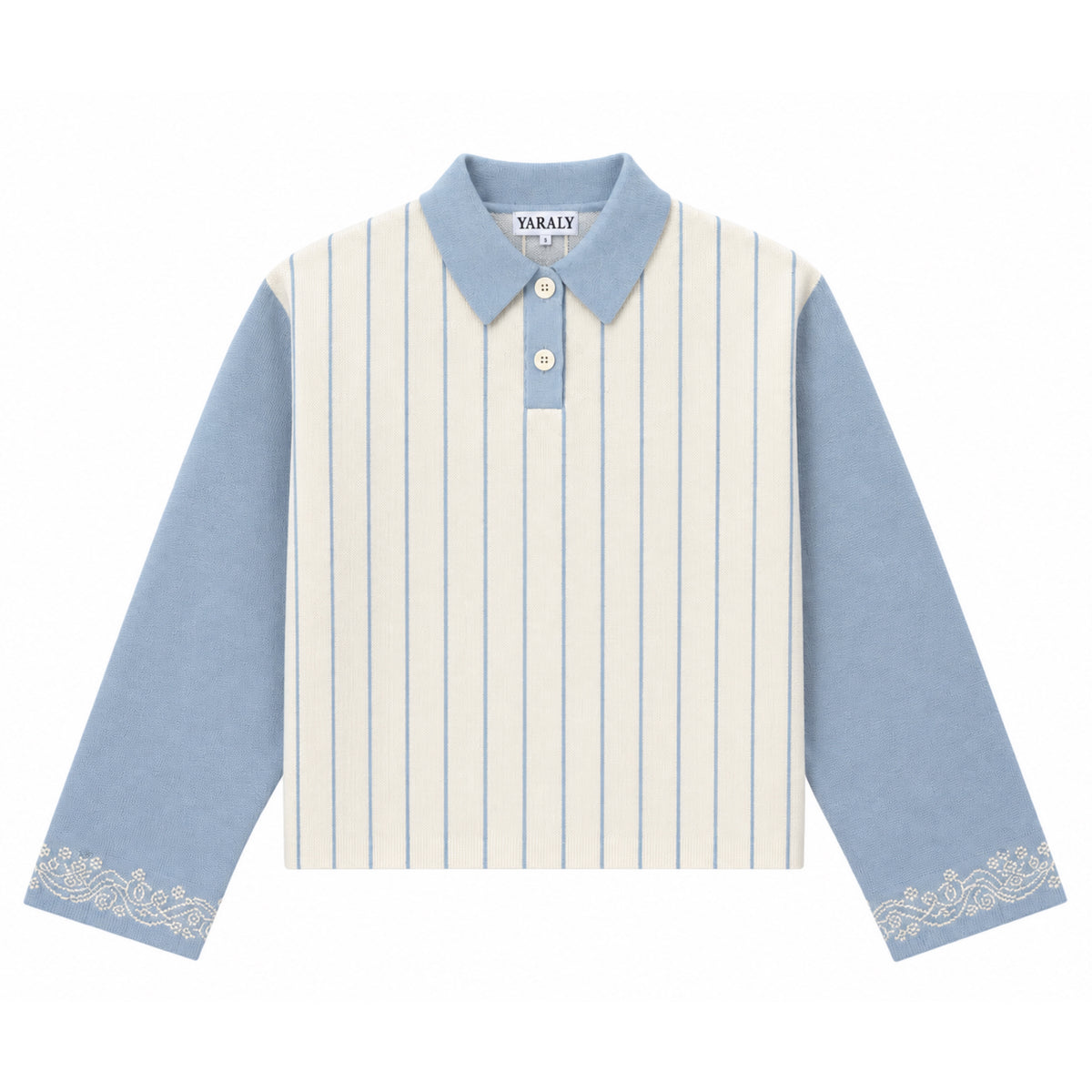 Heavy Knit Polo (Blue)